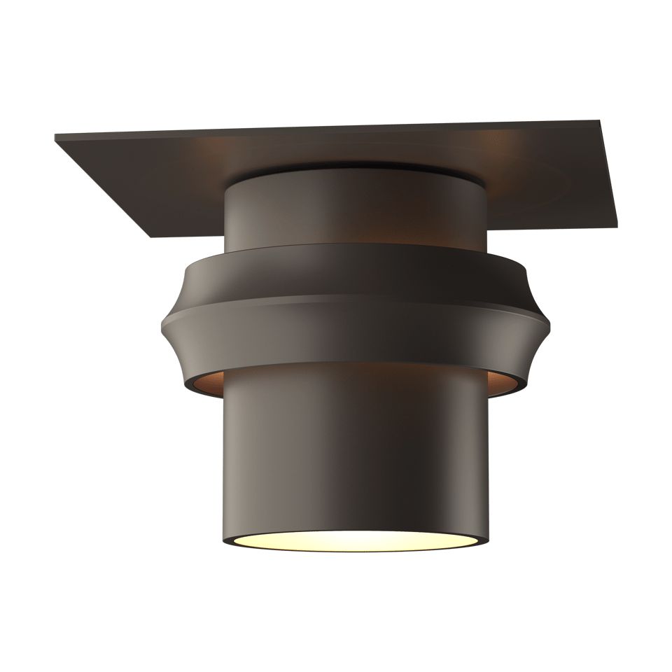 Twilight Dark Sky Friendly Outdoor Semi-Flush - Coastal Dark Smoke by Hubbardton Forge