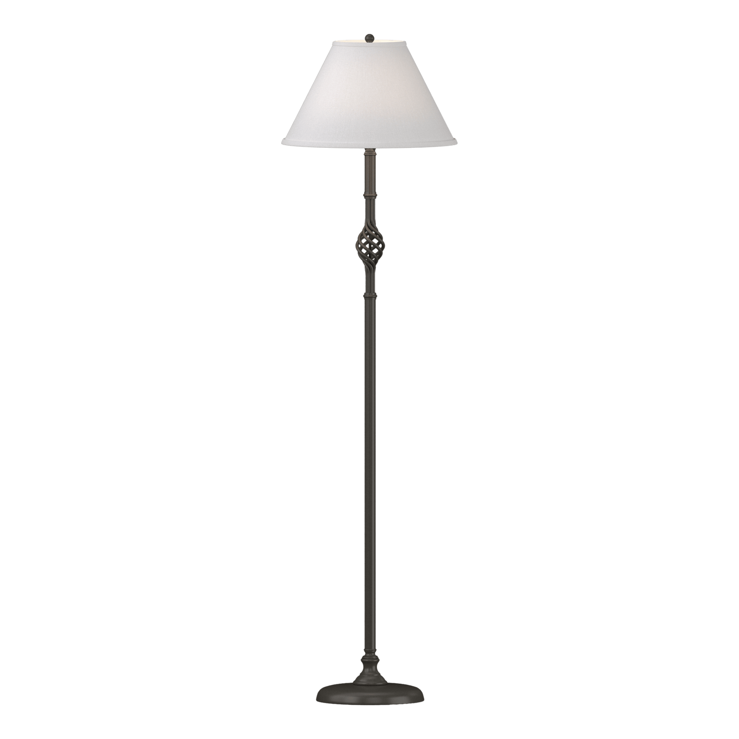 Twist Basket Floor Lamp - Dark Smoke by Hubbardton Forge