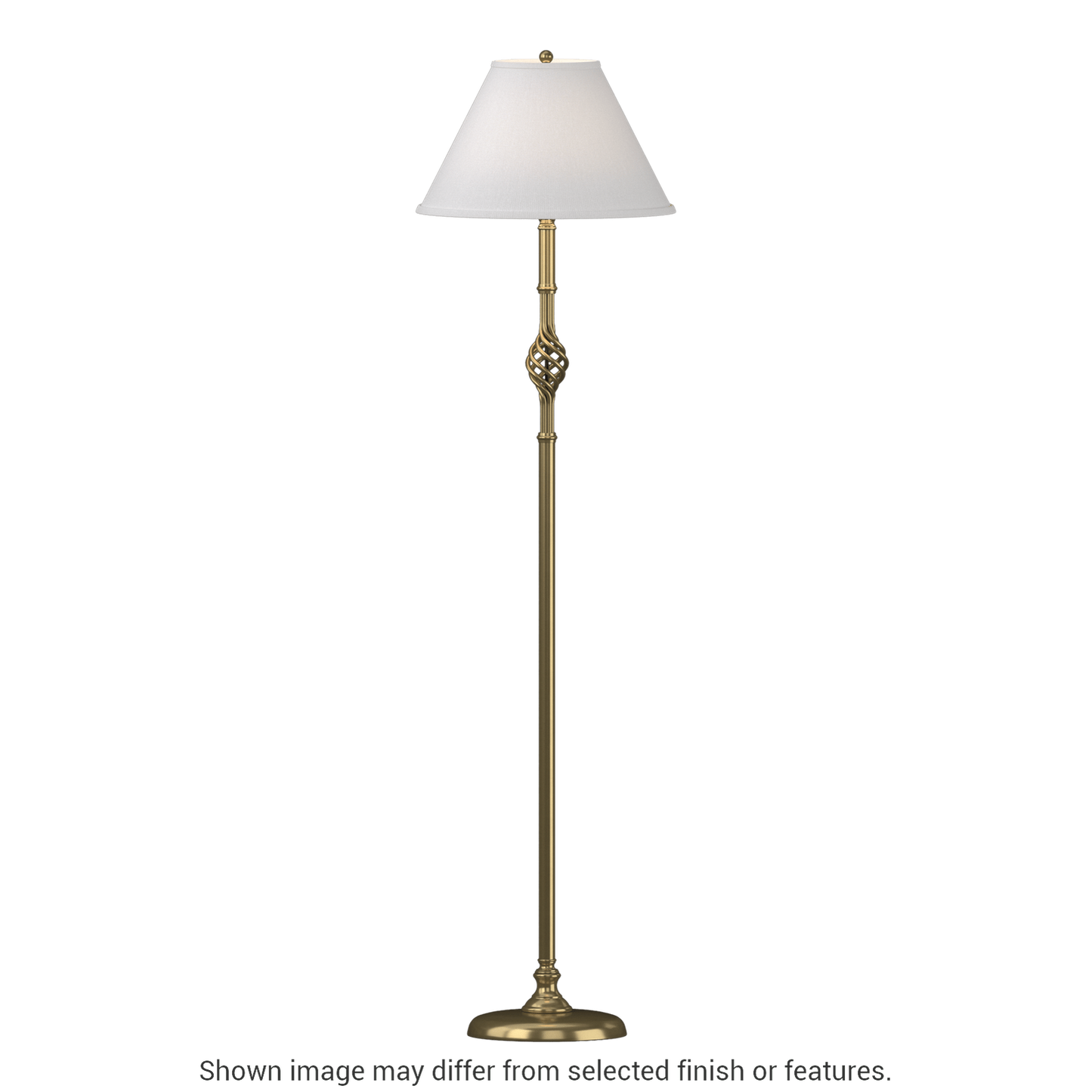 Twist Basket Floor Lamp - White by Hubbardton Forge