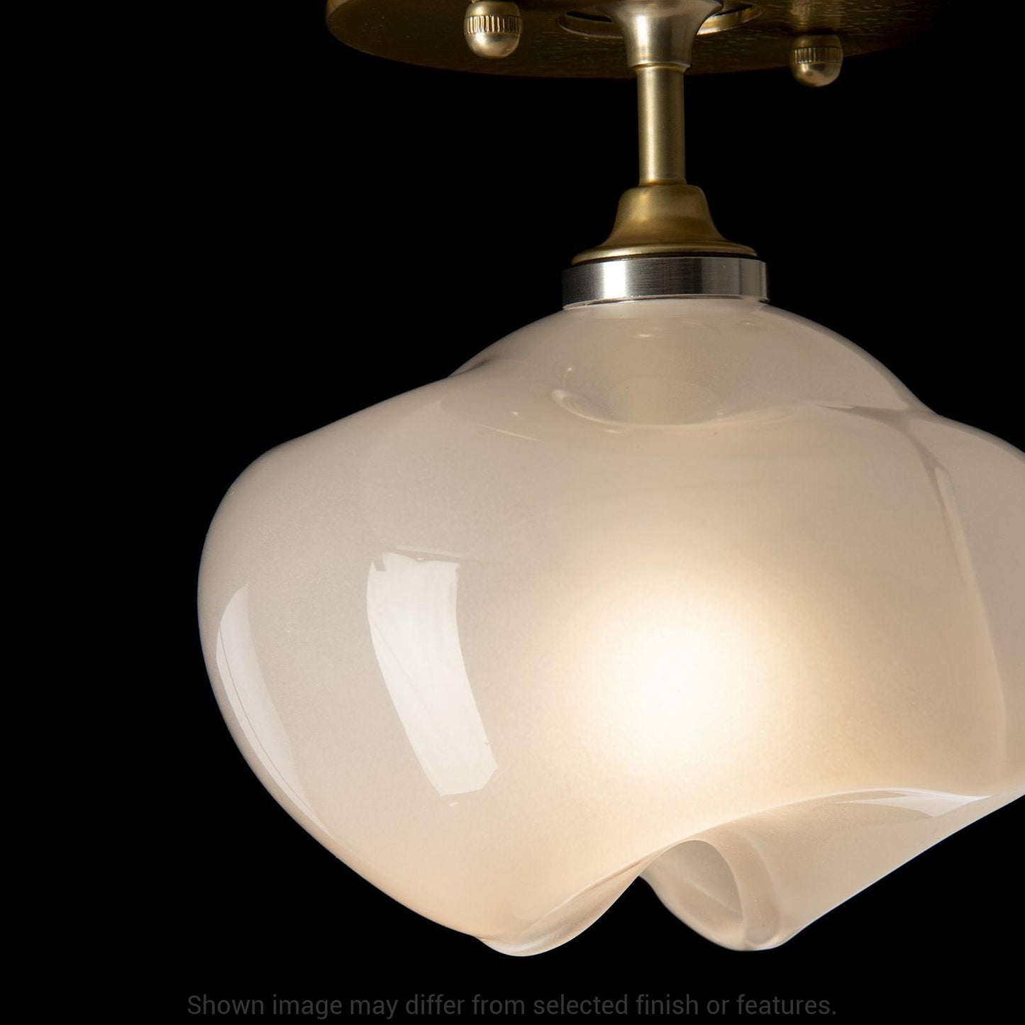 Ume 1-Light Semi-Flush - White by Hubbardton Forge