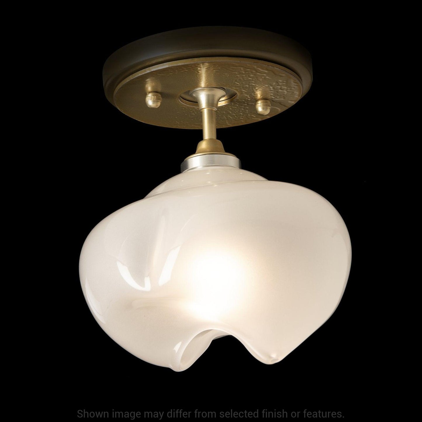 Ume 1-Light Semi-Flush - White by Hubbardton Forge