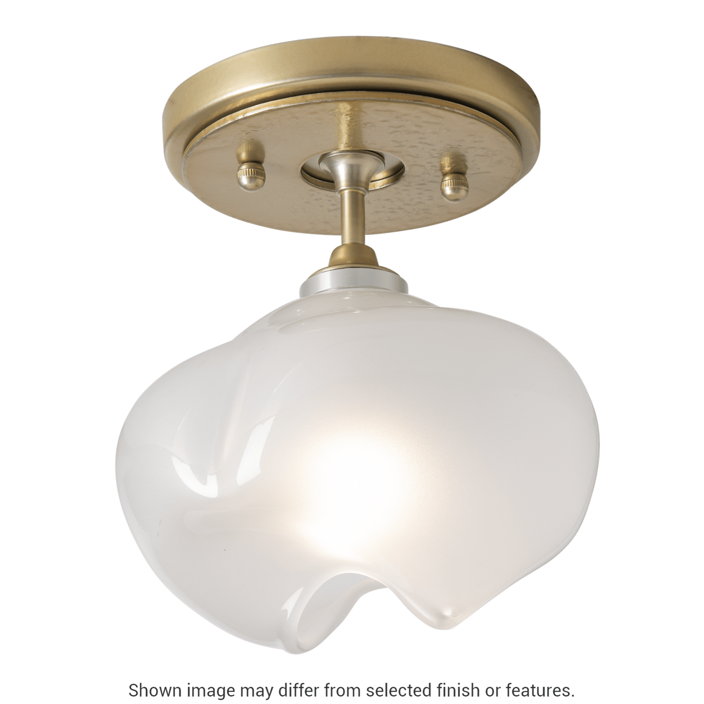 Ume 1-Light Semi-Flush - White by Hubbardton Forge