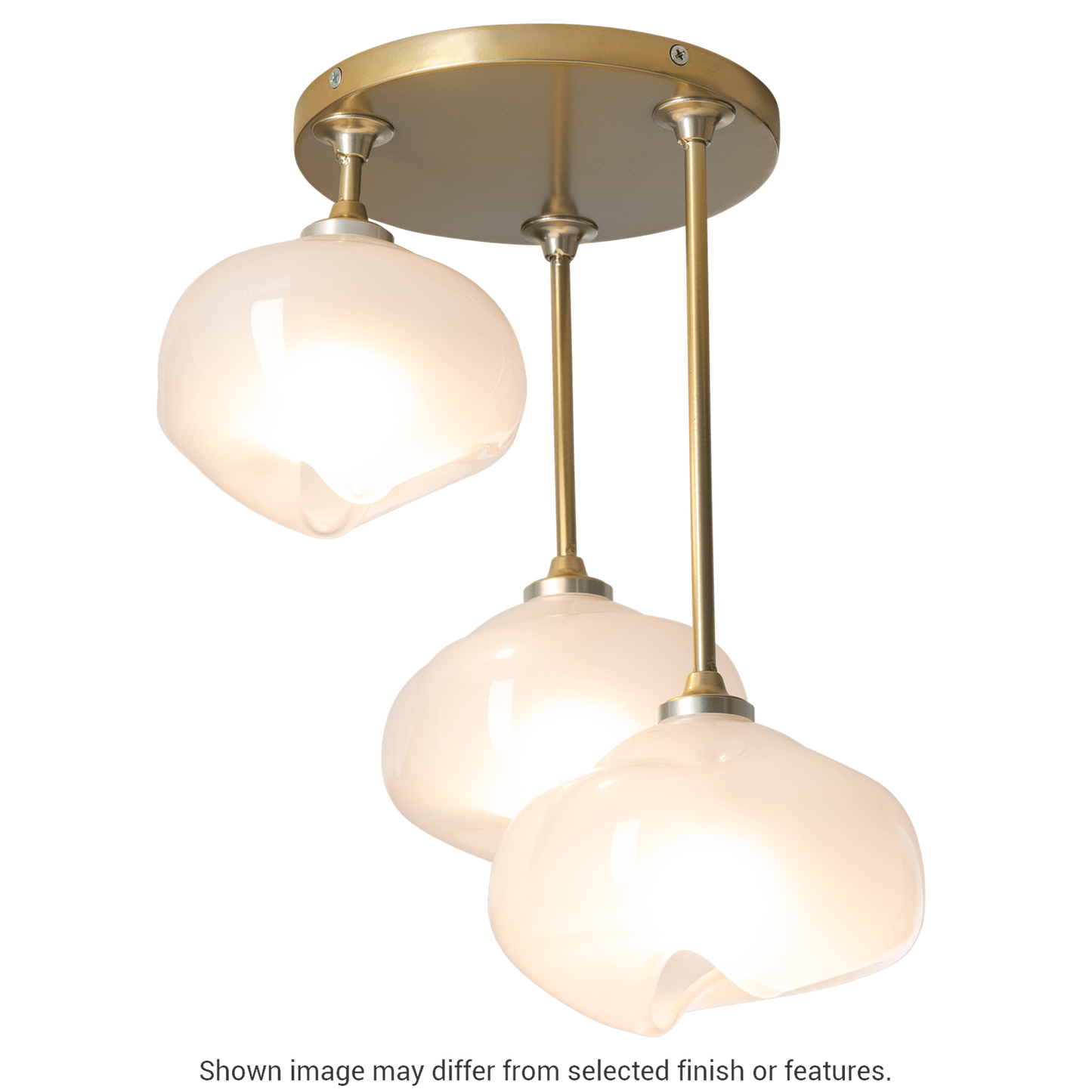 Ume 3-Light Semi-Flush - White by Hubbardton Forge