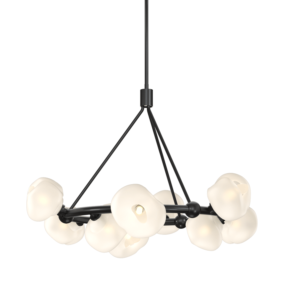 Ume 9-Light Ring Pendant - Ink by Hubbardton Forge