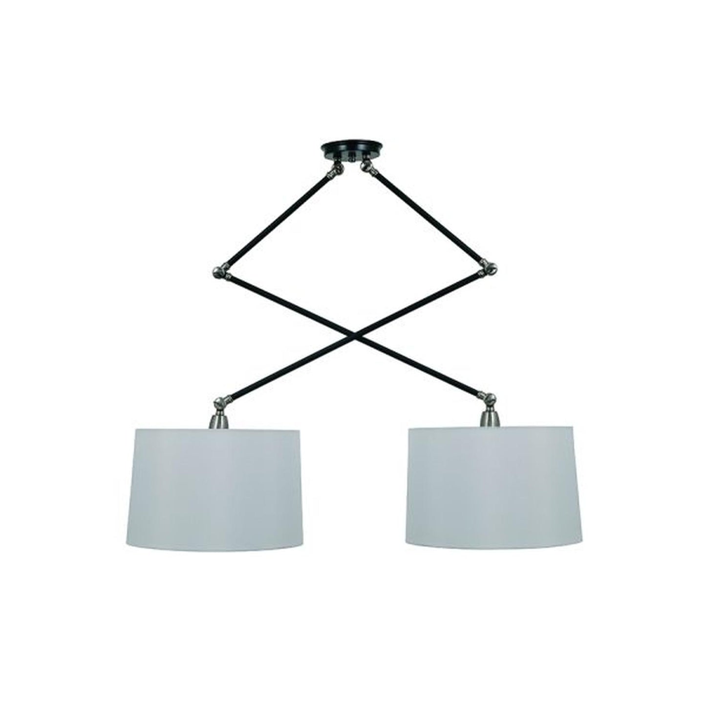 Uptown pendant - UP502-BLK/SN - Black/Satin Nickel by House of Troy