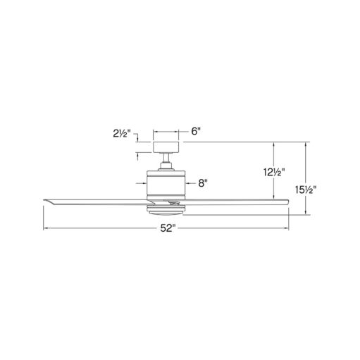 Vail 52" LED Smart Fan - Brushed Nickel by Hinkley Lighting