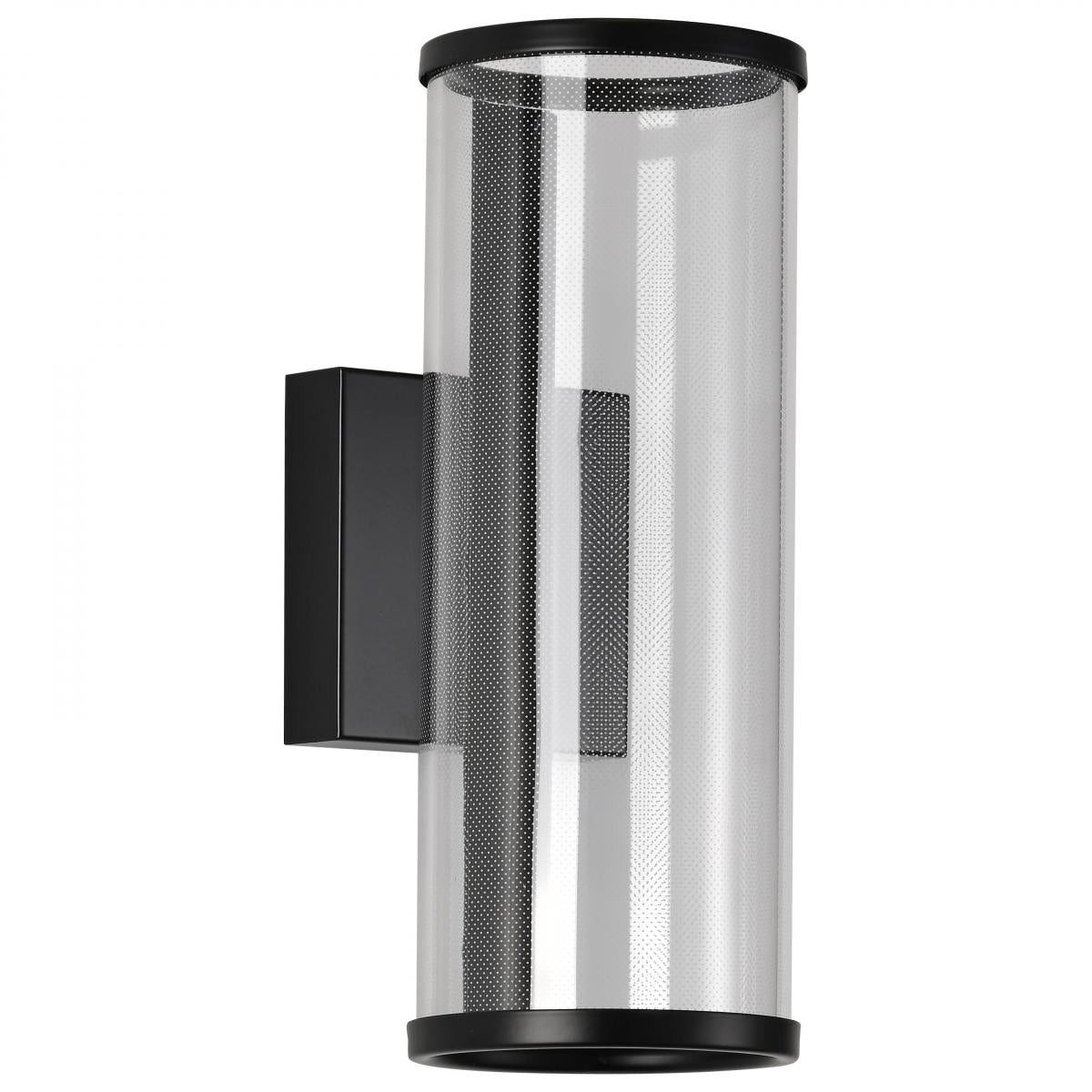 Vale - 12 Inch LED Sconce - Matte Black - Silk Screened Acrylic Lens - Satco 62-2042