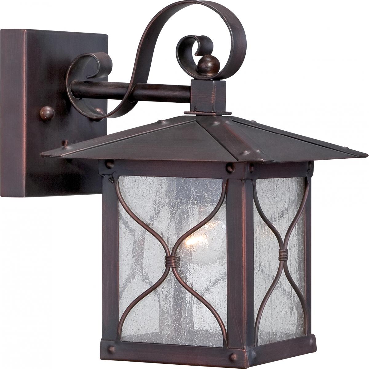 Vega - 1 Light - 6" Wall Lantern with Clear Seed Glass - Classic Bronze Finish - Satco 60-5611