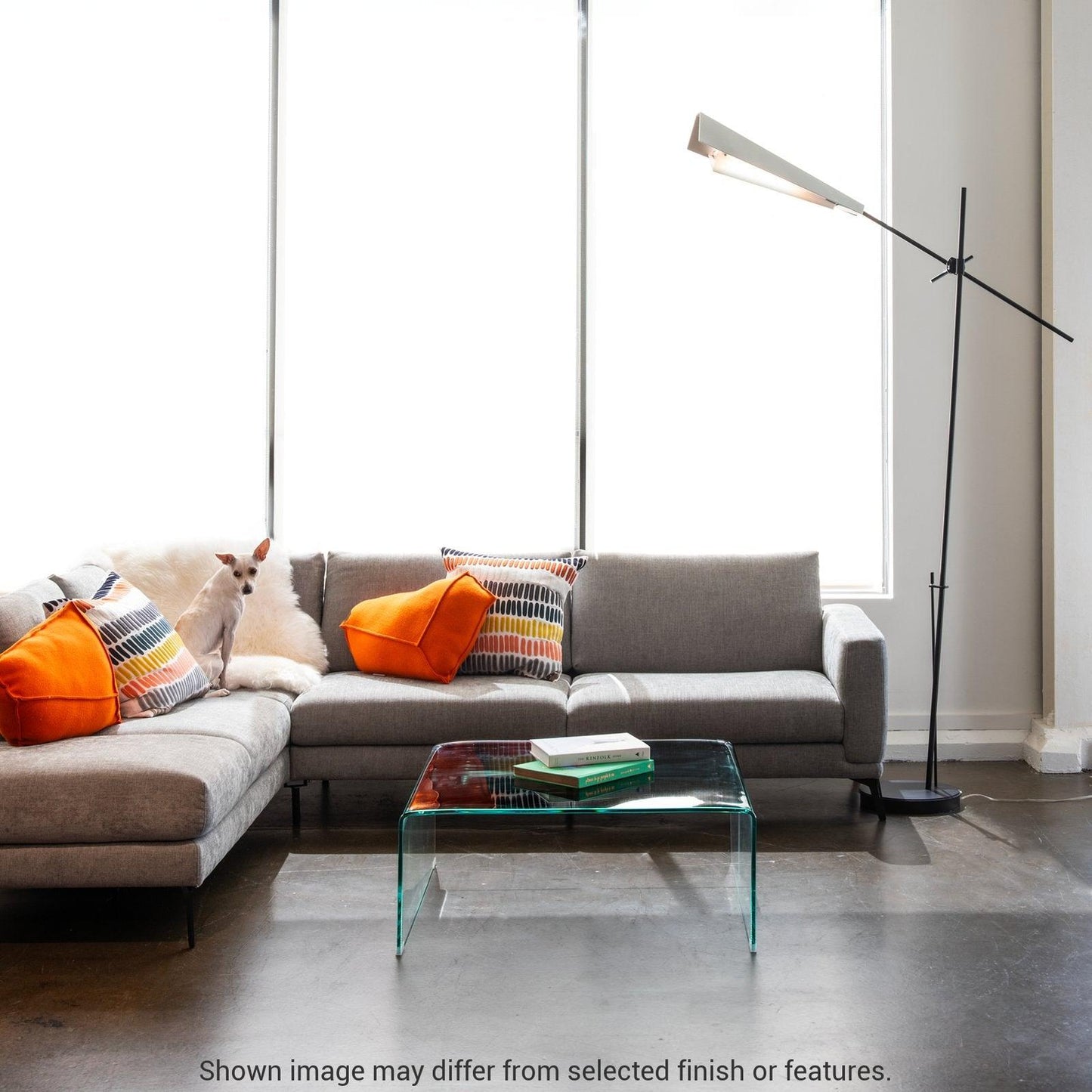 Vertex Floor Lamp - White by Hubbardton Forge