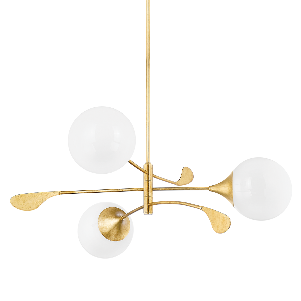 Victoria Chandelier - 3-Light - Vintage Gold Leaf - Mitzi H812803-VGL