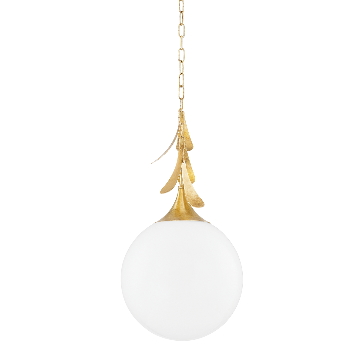 Victoria Large Pendant - 1-Light - Vintage Gold Leaf - Mitzi H812701L-VGL
