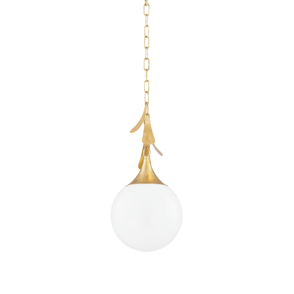 Victoria Small Pendant - 1-Light - Vintage Gold Leaf - Mitzi H812701S-VGL