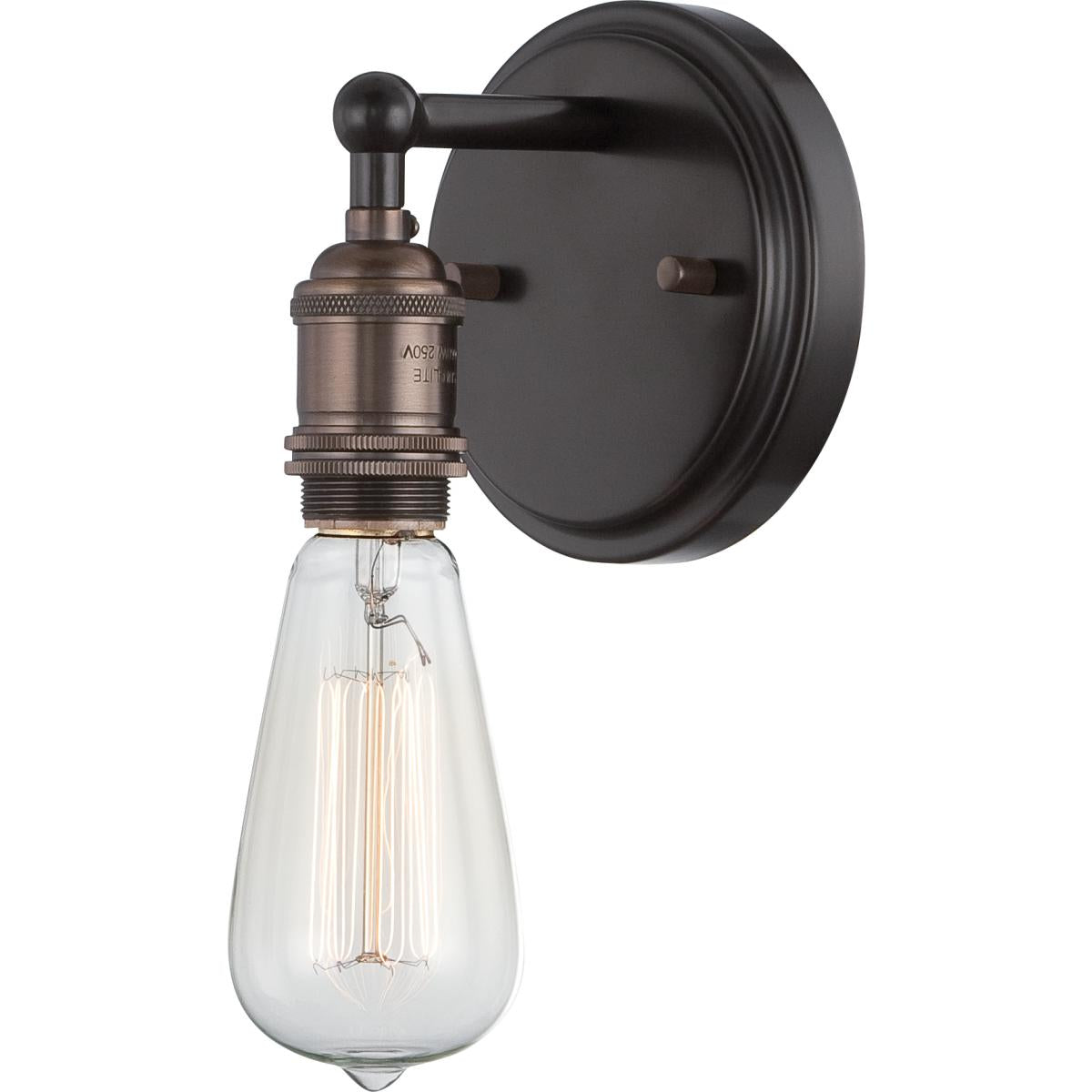 Vintage - 1 Light Sconce - Rustic Bronze Finish - Satco 60-5515