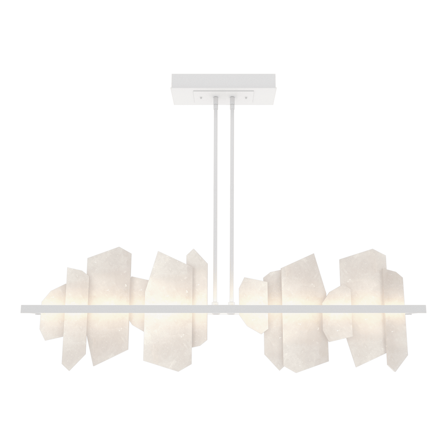 Volterra Linear LED Pendant - White by Hubbardton Forge