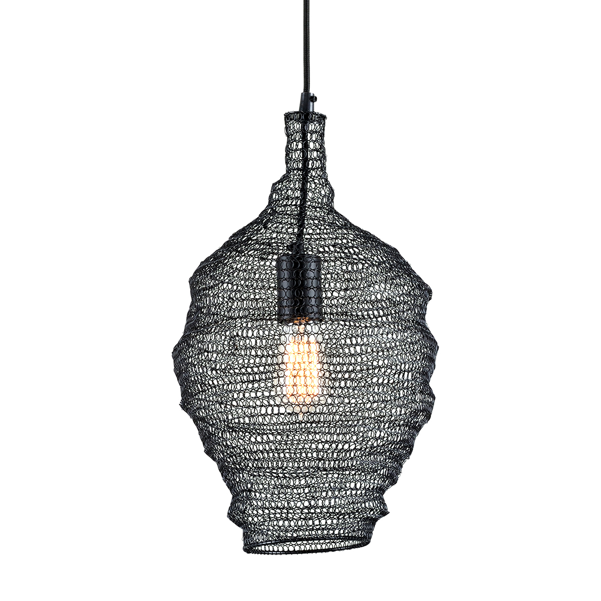 Wabi Sabi Pendant - 1-Light - Black - Troy Lighting F6775-SBK