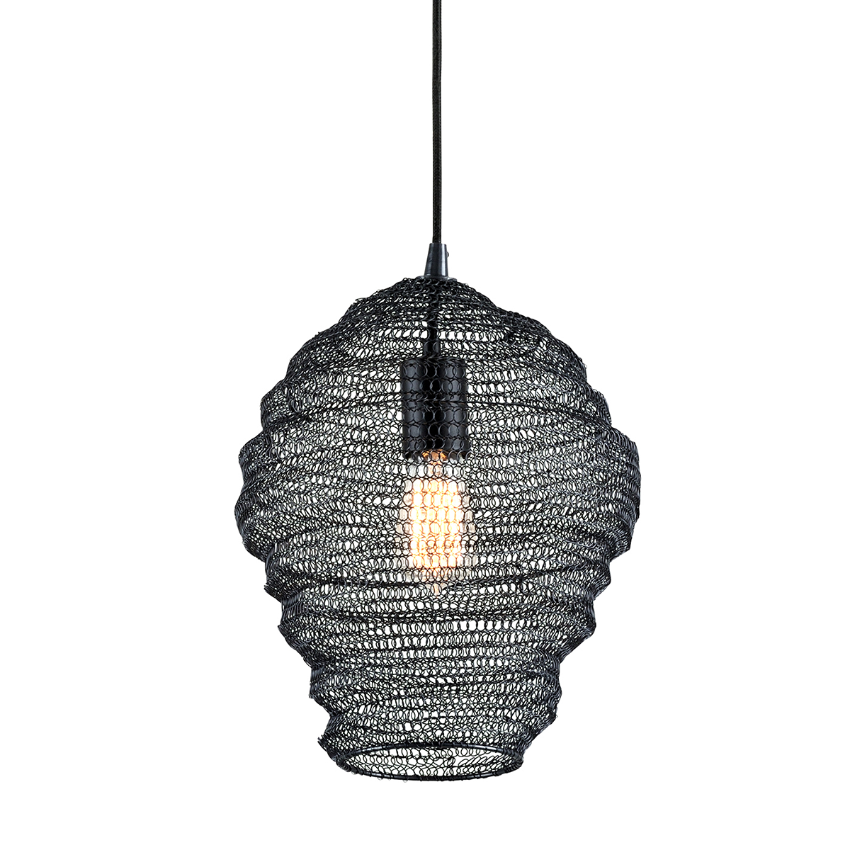 Wabi Sabi Pendant - 1-Light - Soft Black - Troy Lighting F6773-SBK
