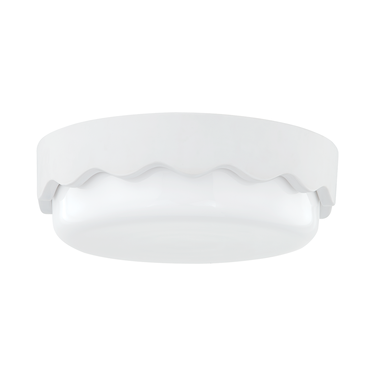 Wave Flush Mount - 3-Light - Ceramic Matte White - Mitzi H656503-CMW