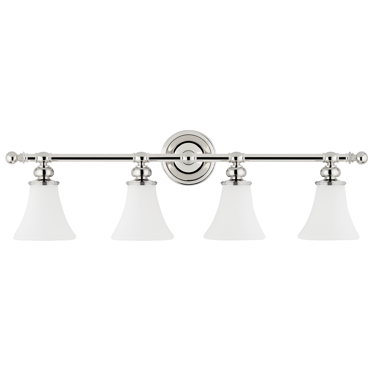 Weston Vanity Light - 4-Light - Polished Nickel by Hudson Valley Lighting