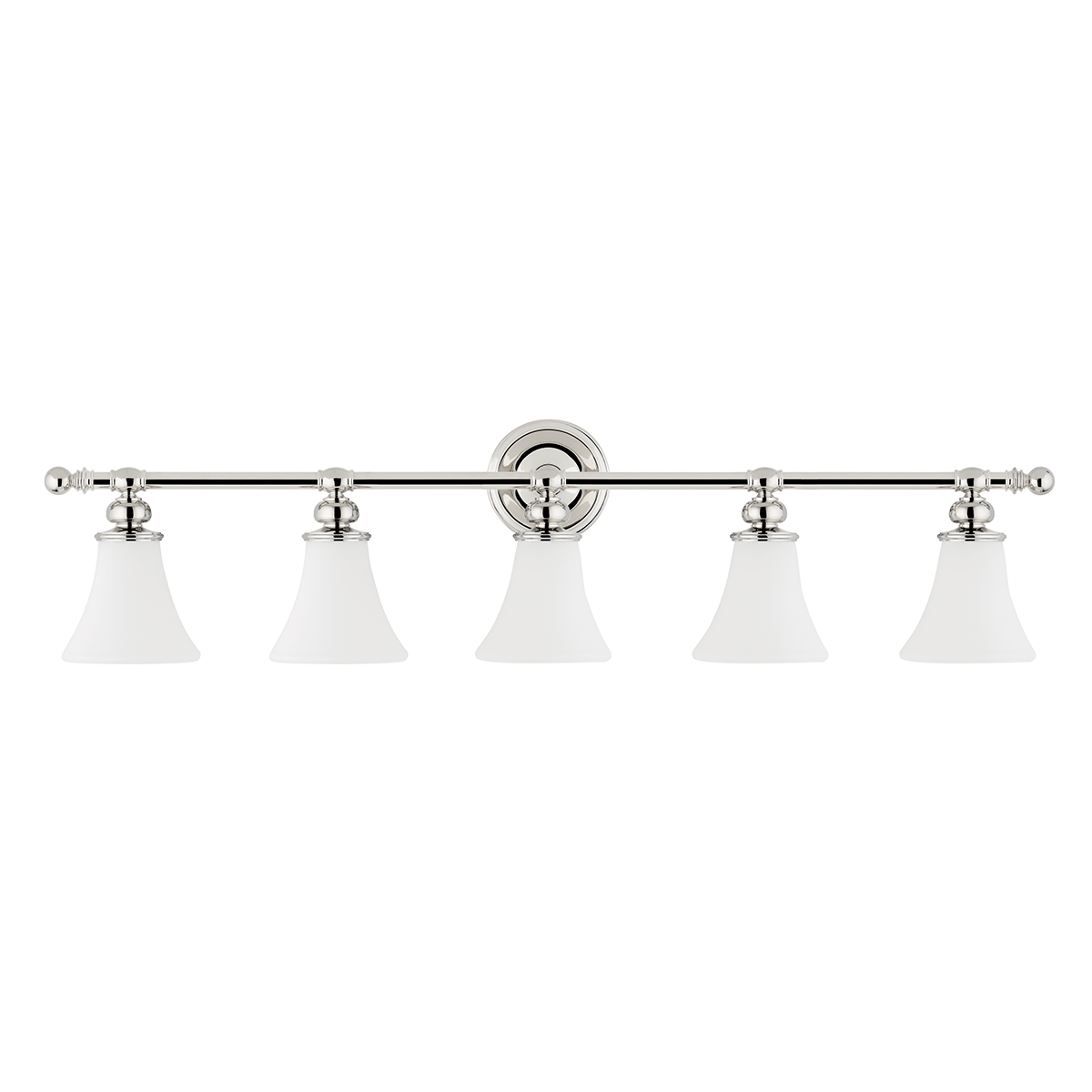 Weston Vanity Light - 5-Light Polished Nickel by Hudson Valley Lighting