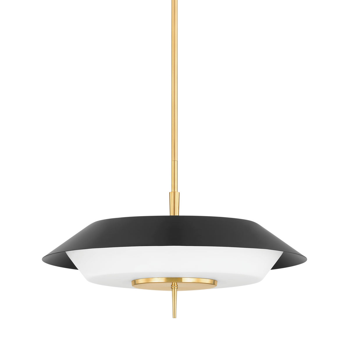 Westport Pendant - Aged Brass/Soft Black by Hudson Valley Lighting