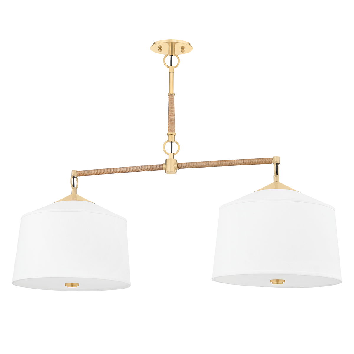 White Plains Linear - Aged Brass by Hudson Valley Lighting