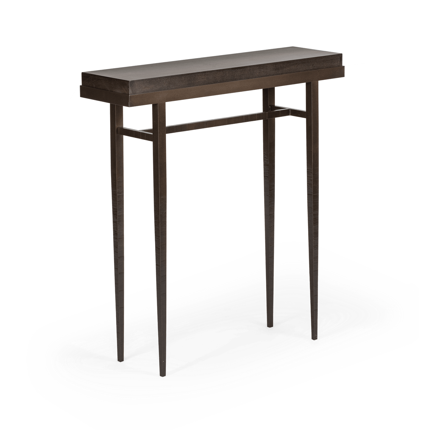 Wick 30" Console Table - Bronze - Maple Espresso Wood Top Accent by Hubbardton Forge