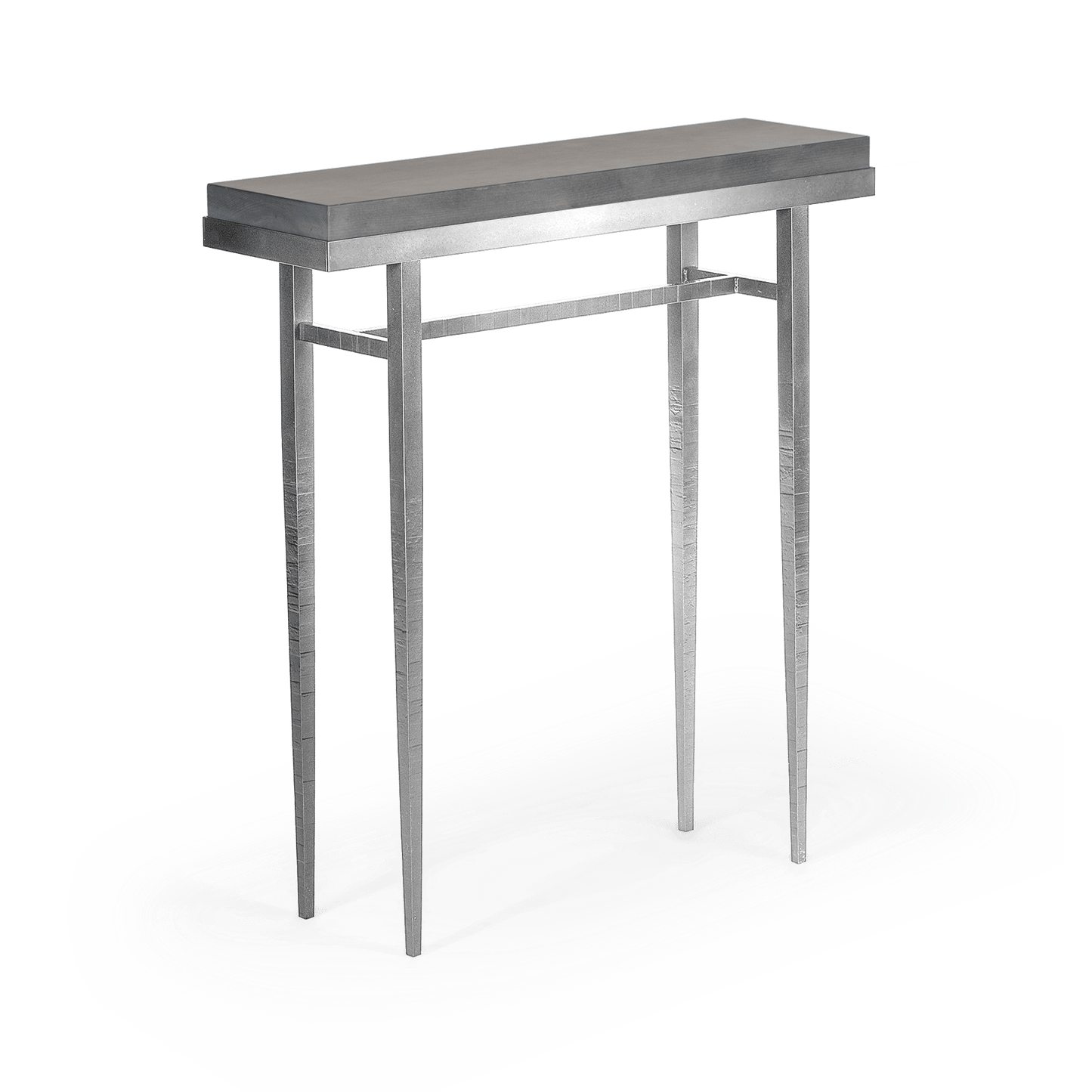 Wick 30" Console Table - Sterling - Maple Grey Wood Top Accent by Hubbardton Forge