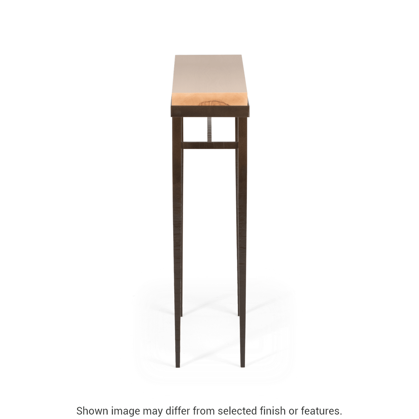 Wick 30" Console Table - White - Maple Natural Wood Top Accent by Hubbardton Forge