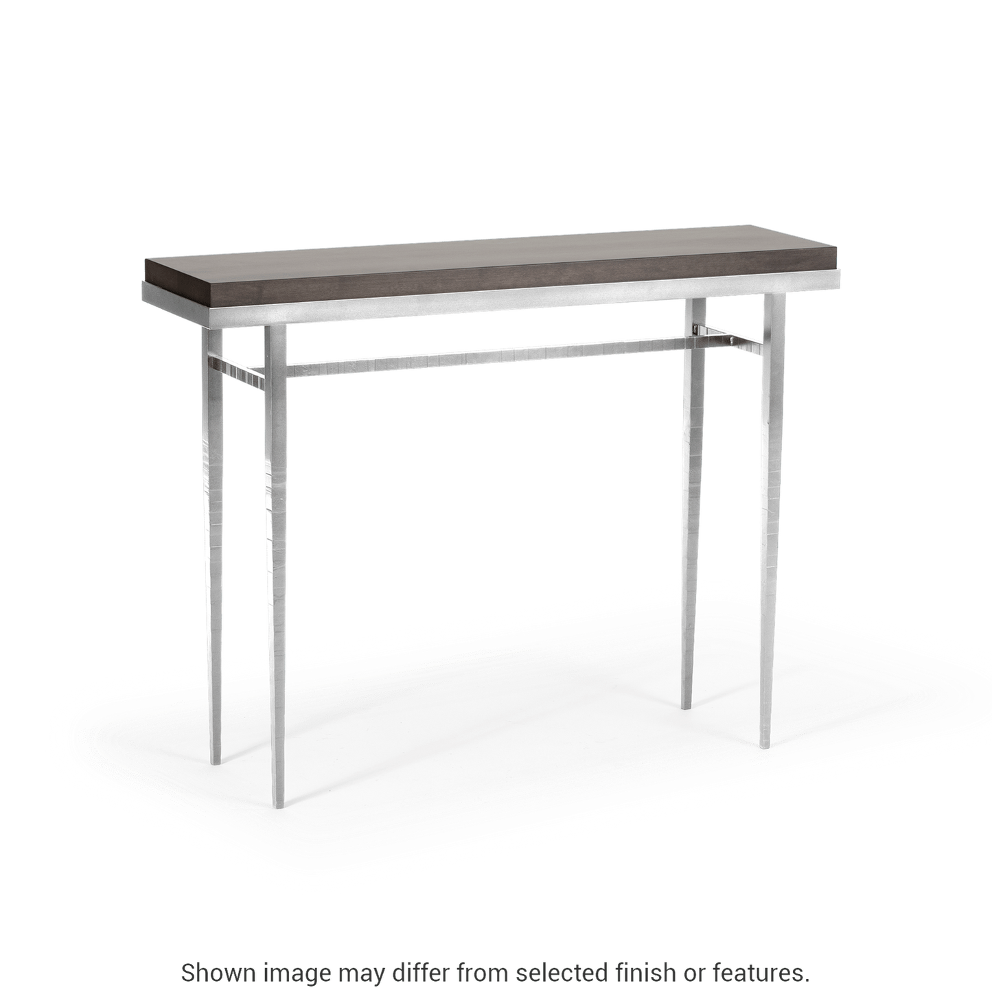 Wick 42" Console Table - Sterling - Maple Espresso Wood Top Accent by Hubbardton Forge
