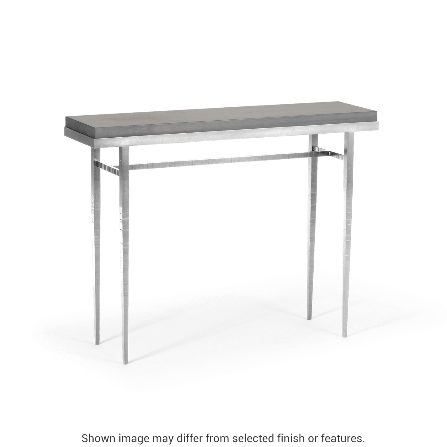 Wick 42" Console Table - Sterling - Maple Grey Wood Top Accent by Hubbardton Forge