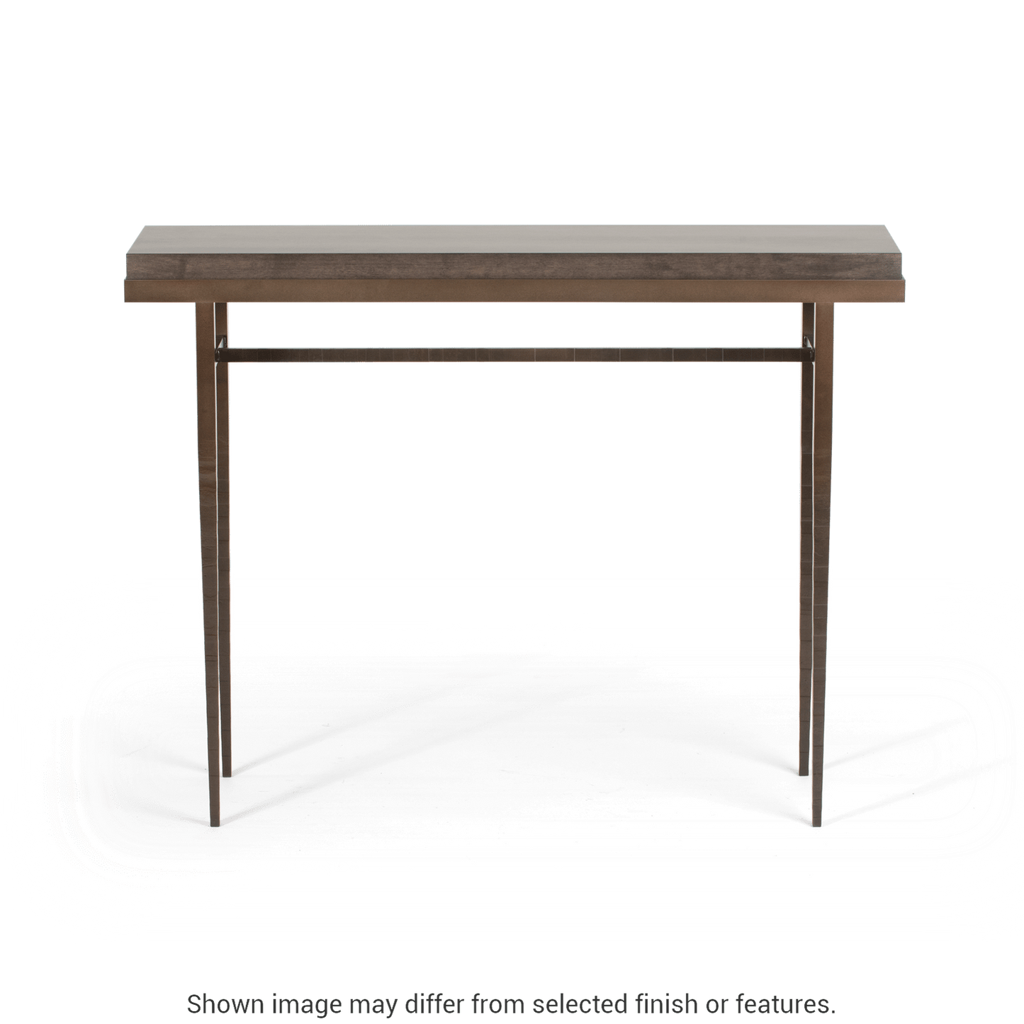 Wick 42" Console Table - White - Maple Natural Wood Top Accent by Hubbardton Forge