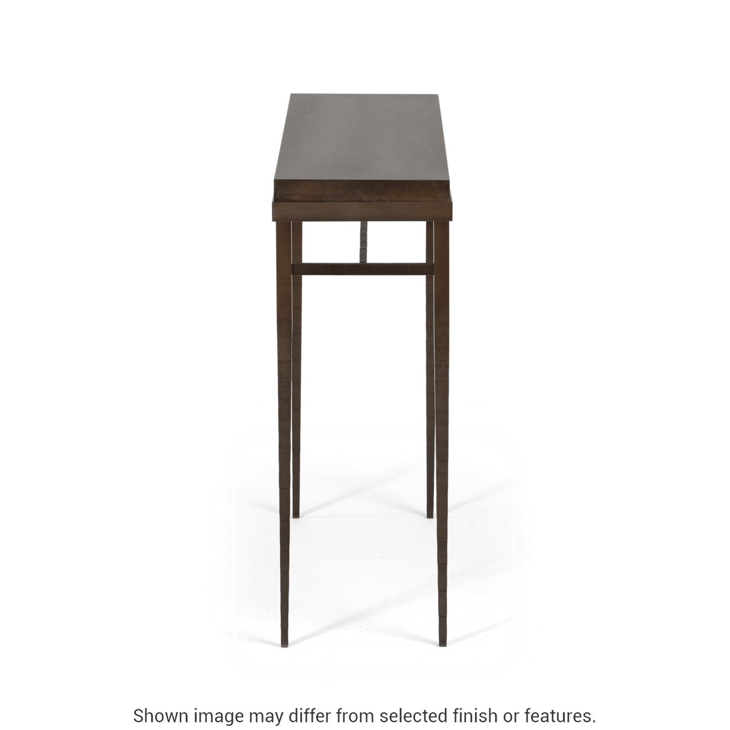 Wick 42" Console Table - White - Maple Natural Wood Top Accent by Hubbardton Forge
