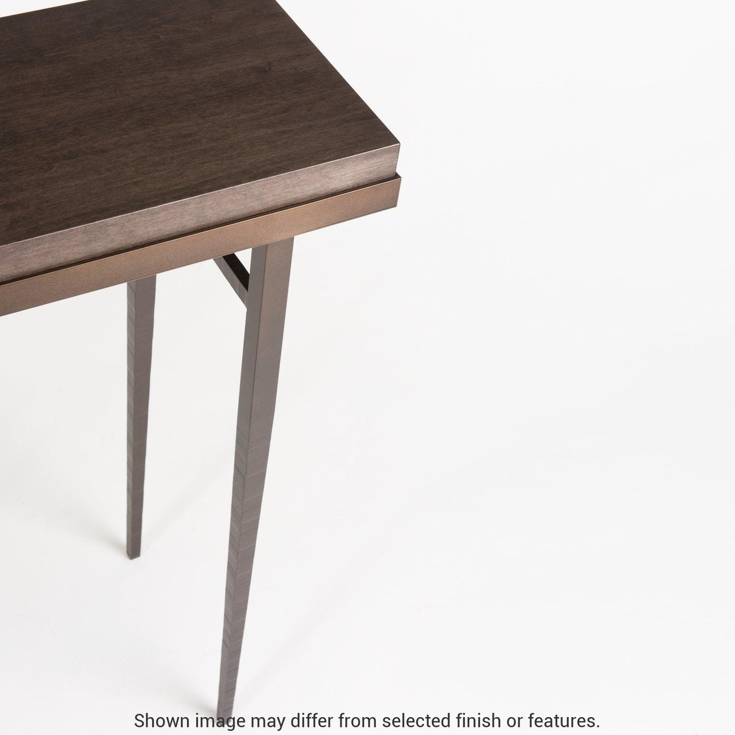 Wick 42" Console Table - White - Maple Natural Wood Top Accent by Hubbardton Forge
