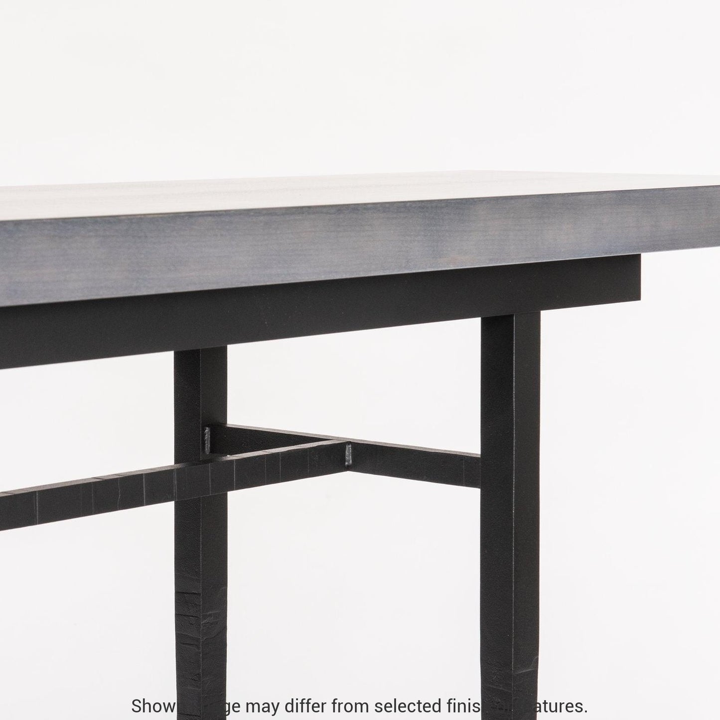 Wick 60" Console Table - Ink - Maple Natural Wood Top Accent by Hubbardton Forge