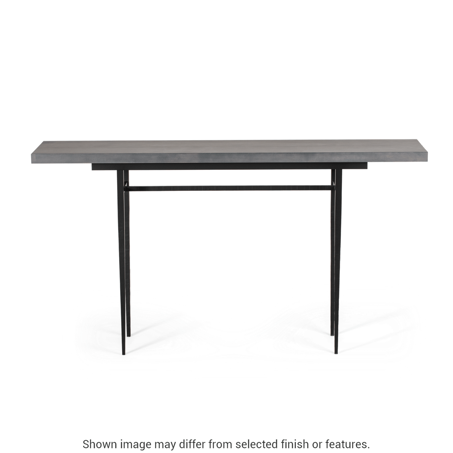 Wick 60" Console Table - Ink - Maple Natural Wood Top Accent by Hubbardton Forge