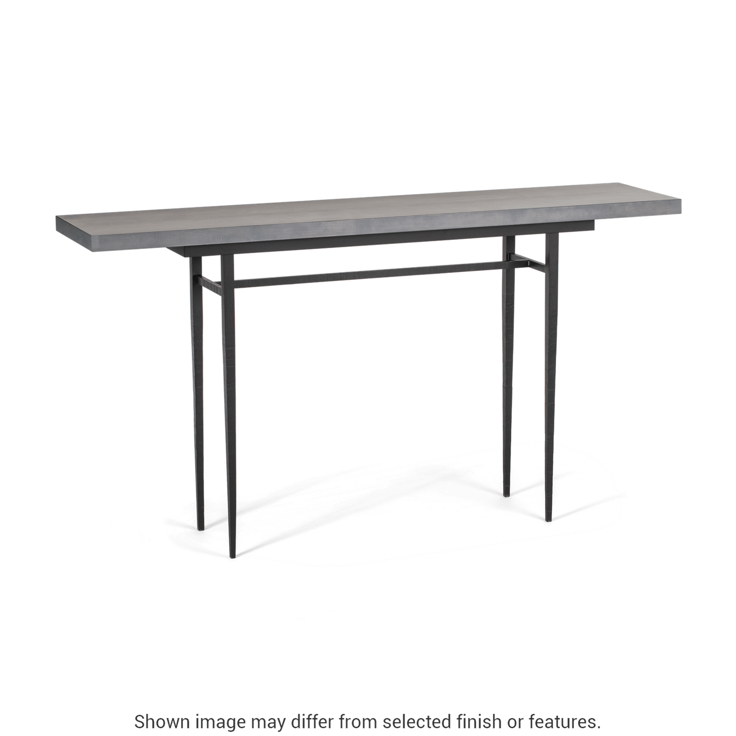 Wick 60" Console Table - Ink - Maple Natural Wood Top Accent by Hubbardton Forge