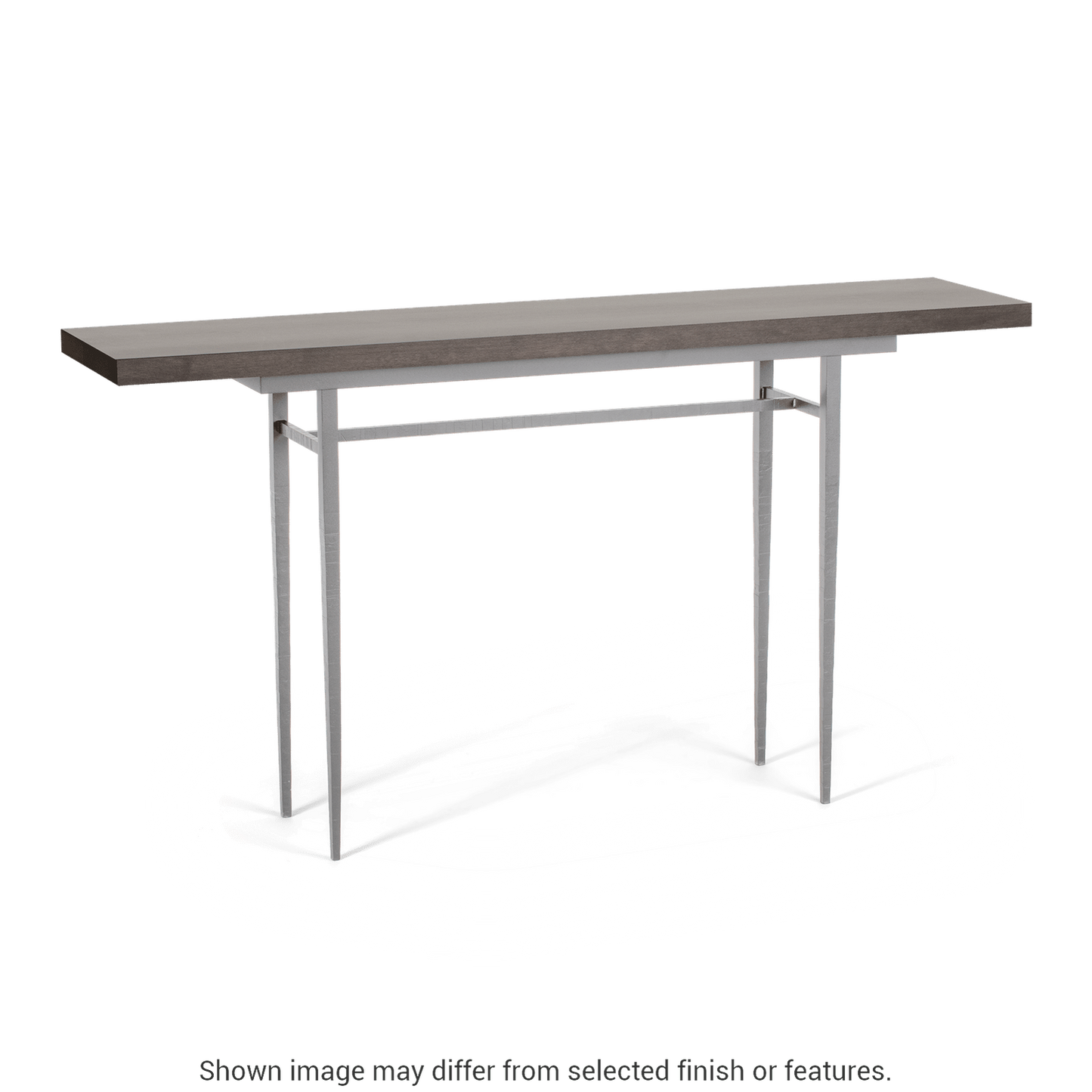 Wick 60" Console Table - Vintage Platinum - Maple Espresso Wood Top Accent by Hubbardton Forge