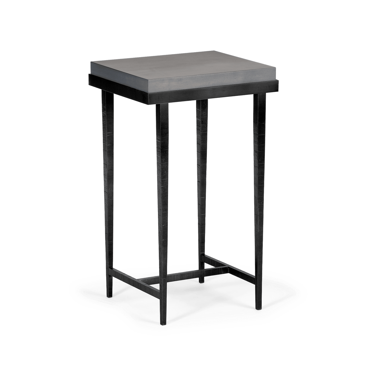 Wick Side Table - Black - Maple Grey Wood Top Accent by Hubbardton Forge