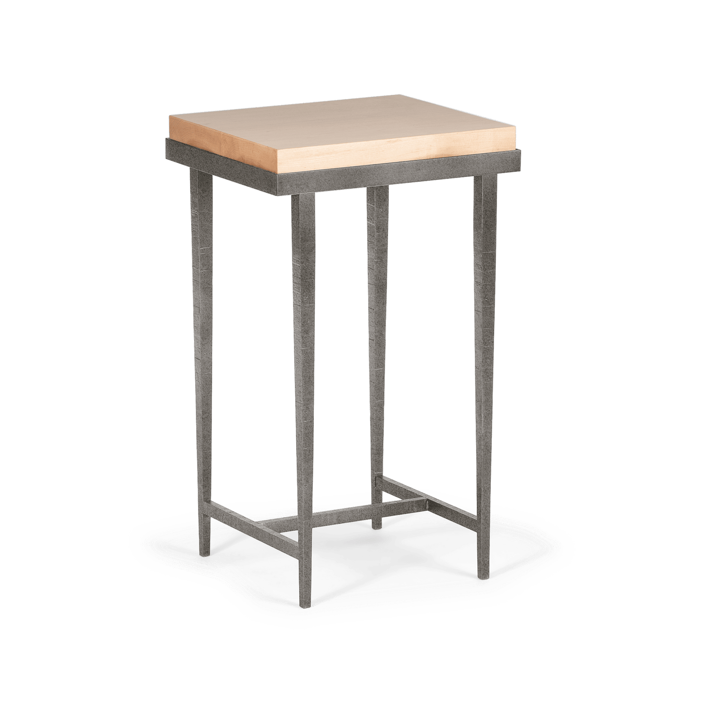 Wick Side Table - Natural Iron - Maple Natural Wood Top Accent by Hubbardton Forge