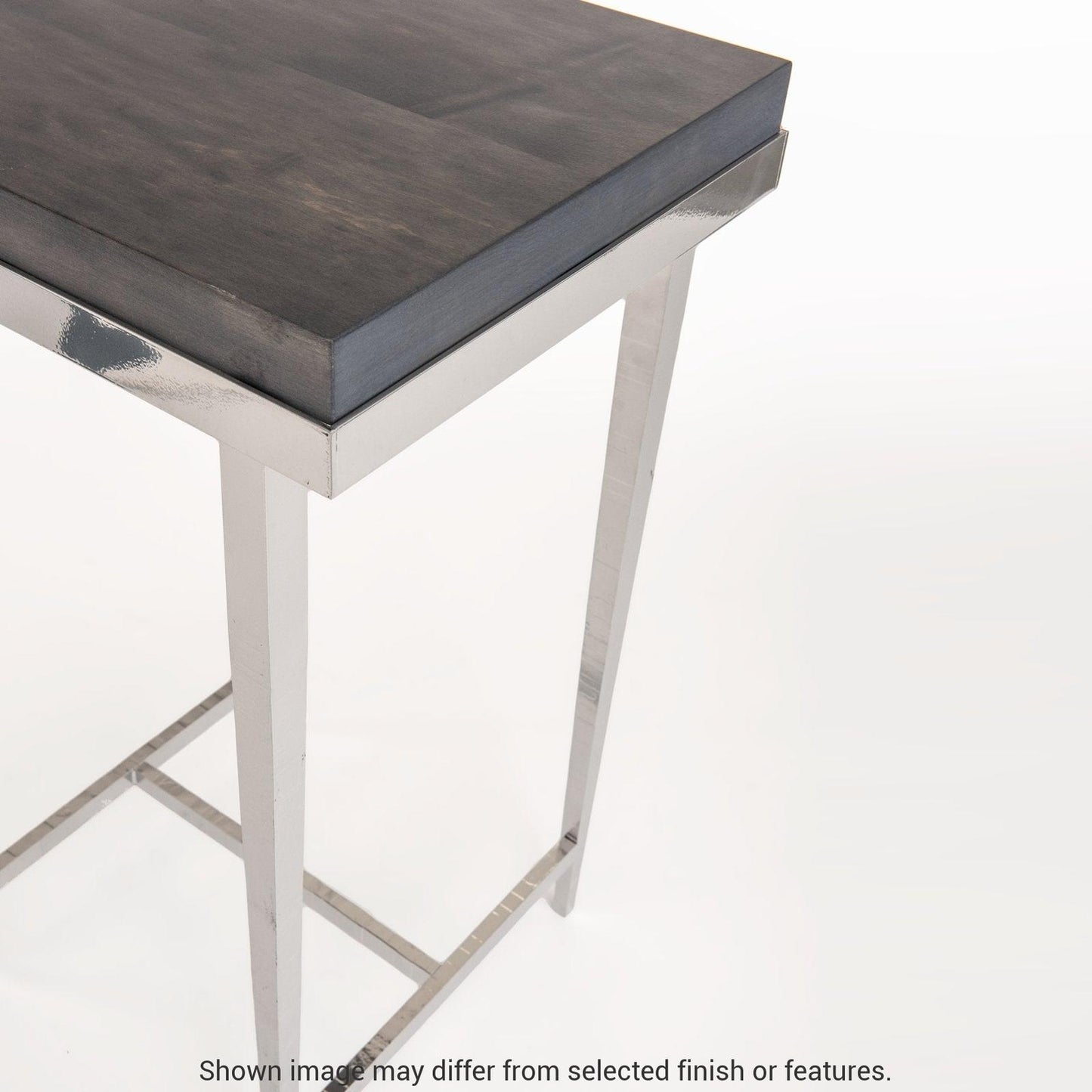 Wick Side Table - White - Maple Natural Wood Top Accent by Hubbardton Forge