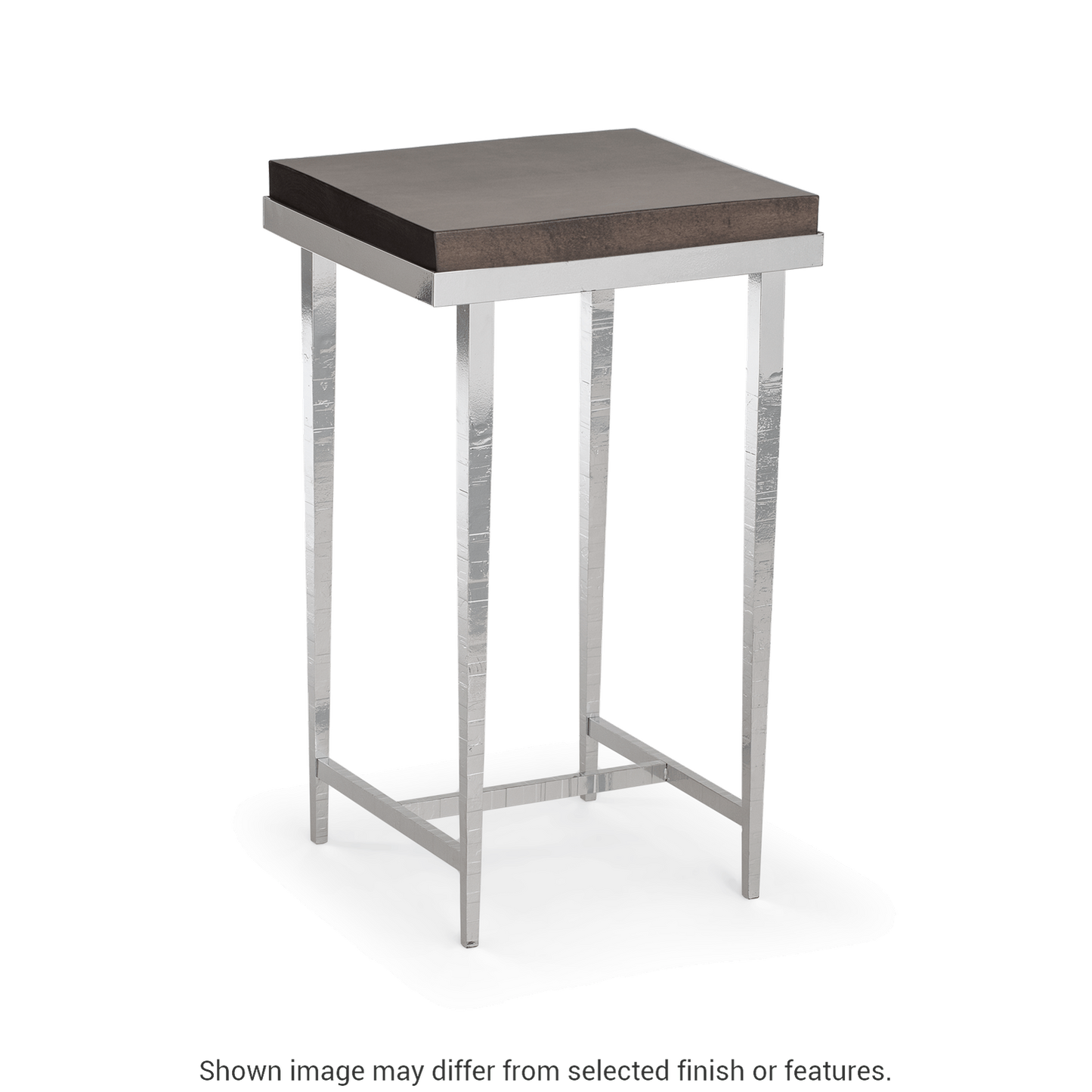 Wick Side Table - White - Maple Natural Wood Top Accent by Hubbardton Forge