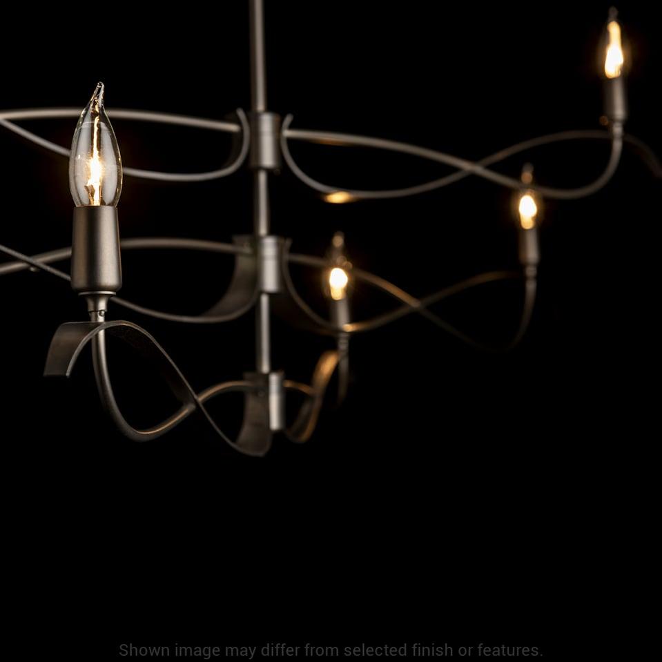 Willow 6-Light Large Chandelier - White by Hubbardton Forge