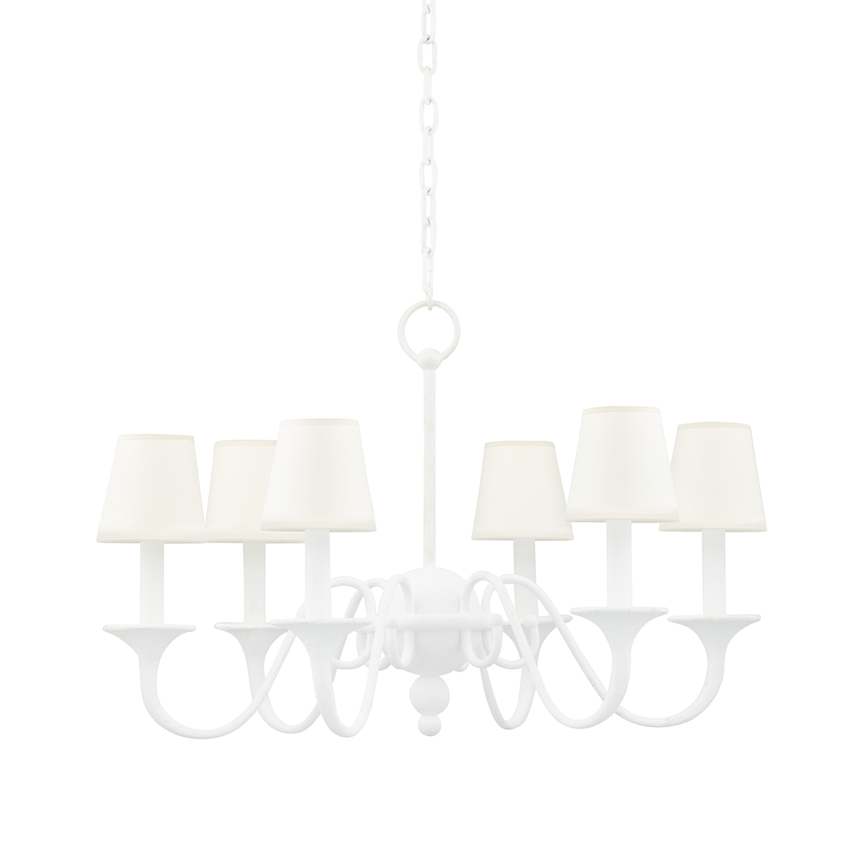 Windsor Chandelier - 6-Light - White Plaster by Hudson Valley Lighting