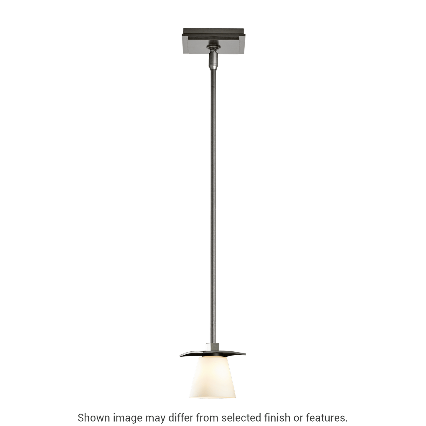 Wren Mini Pendant - White - Opal and Clear Glass by Hubbardton Forge