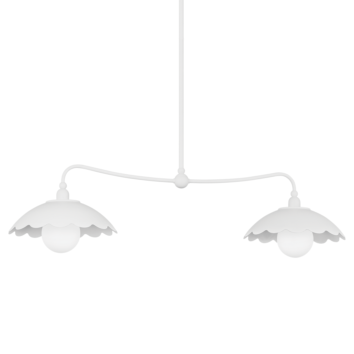 Yael Linear Pendant - 2-Light - Textured White - Mitzi H888902-TWH