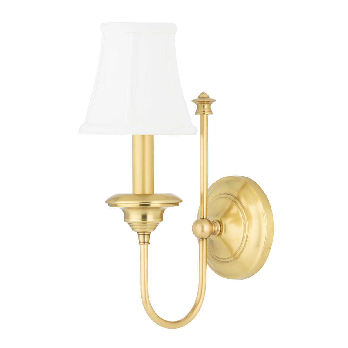 Yorktown Wall Sconce - 1-Light - Aged Brass by Hudson Valley Lighting