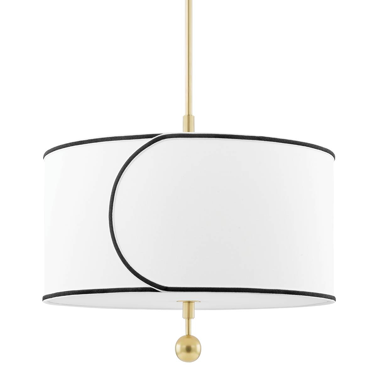 Zara Chandelier - 3-Light - Aged Brass - Mitzi H381701L-AGB