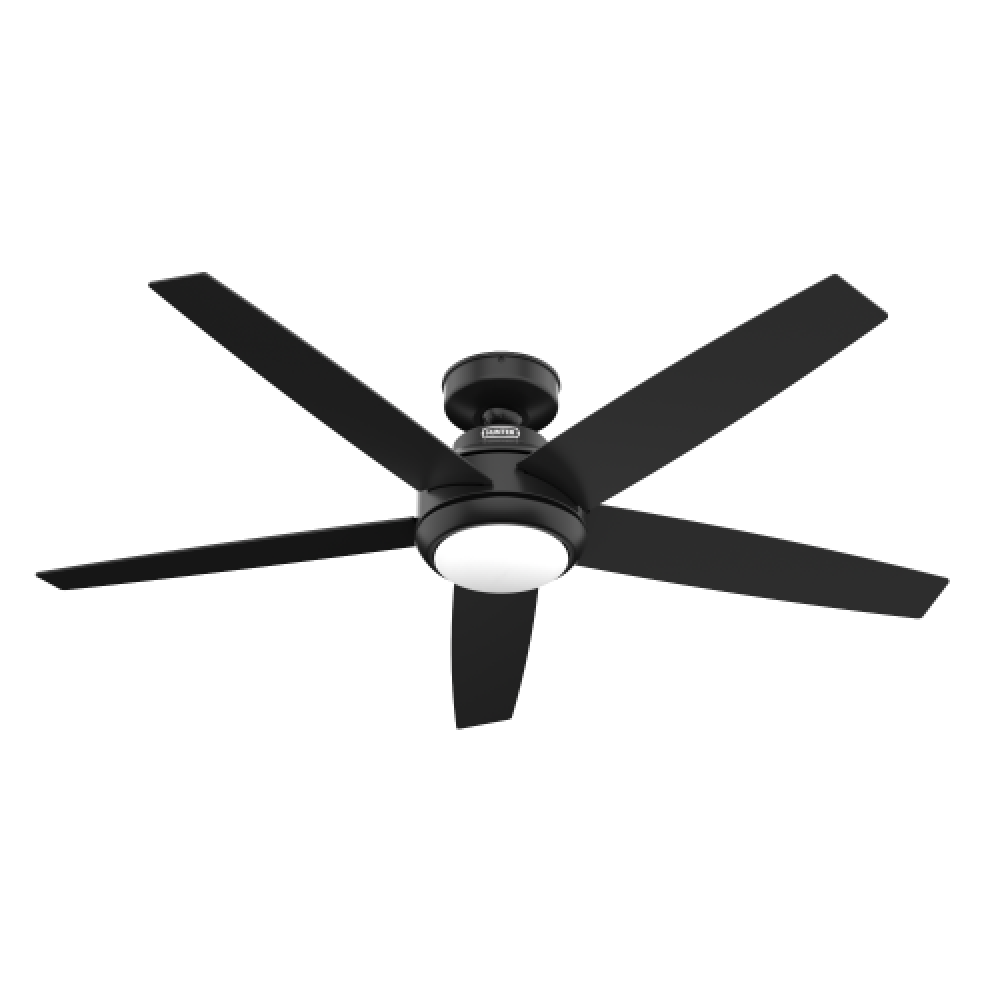Zayden 52" LED Fan - Matte Black by Hunter