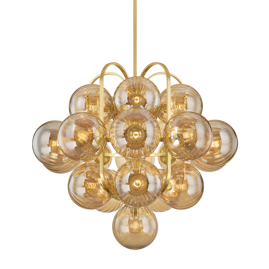A Grapevine of Light: The Cronus 21-Light Chandelier by Corbett Lighting