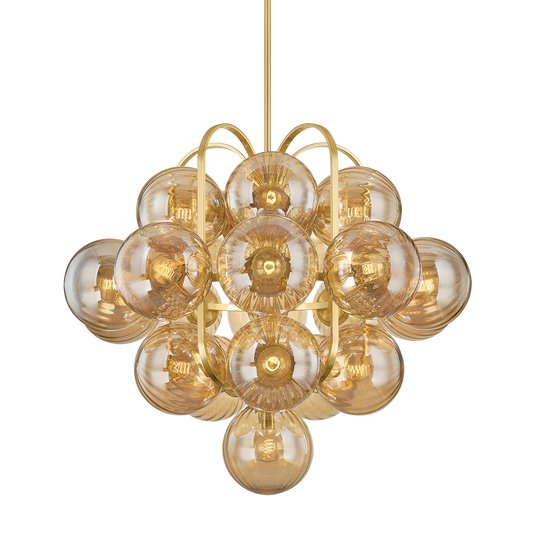 A Grapevine of Light: The Cronus 21-Light Chandelier by Corbett Lighting